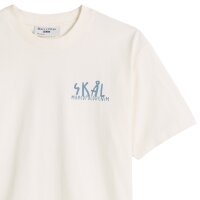 Marc OPolo Denim Mens T-shirt, short sleeves – round neck, front + back print, relaxed fit White (Silky White) 2XL (XX-Large)