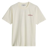 Marc OPolo Denim Herren T-Shirt, kurzarm - Rundhals, Front + Back Print, Relaxed Fit Weiß (Silky White) M