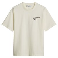 Marc OPolo Denim Mens T-shirt, short sleeves – round neck, front and back print, lobster, relaxed fit White (Silky White) M (Medium)