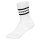 HUDDLE Unisex Socken, 6er Pack - Streifen, Logo, Crew, Sportsocken, einfarbig Weiß 35-38