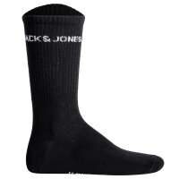 JACK&JONES Herren Tennissocken 10er Pack - JACBASIC LOGO TENNIS SOCK, One Size Schwarz 40-46