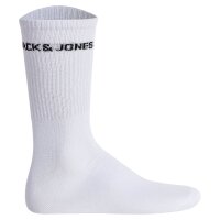 Jack & Jones Mens Tennis Socks 10-pack - JACBASIC LOGO TENNIS SOCK, One Size White 40-46 (UK 7-11)