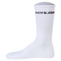 Jack & Jones Mens Tennis Socks 10-pack - JACBASIC LOGO TENNIS SOCK, One Size White 40-46 (UK 7-11)