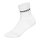 HUDDLE Unisex Socken, 6er Pack - Basic, Logo, Short Crew, Sportsocken, einfarbig Weiß 35-38