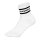 HUDDLE Unisex Socken, 6er Pack - Streifen, Logo, Short Crew, Sportsocken, einfarbig Weiß 35-38