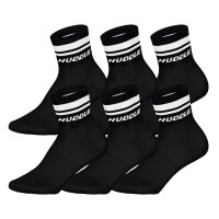HUDDLE Unisex Socks, 6-Pack – Double Stripes, Logo,...