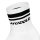 HUDDLE Unisex Socks, 6-Pack – Double Stripes, Logo, Short Crew, Sports Socks, Solid Color White 35-38 (3-5 UK)