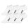 HUDDLE Unisex Sneaker-Socken, 6er Pack - Basic, Logo, Sneaker, Sportsocken, einfarbig Weiß 35-38