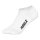 HUDDLE Unisex Sneaker Socks, 6-Pack - Basic, Logo, Sneaker, Sports Socks, Solid Color White 35-38 (3-5 UK)