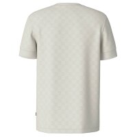 JOOP! Mens T-Shirt - Benluco, Crew Neck, Short Sleeve, Texture, Knit Beige M (Medium)