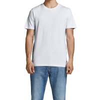 Jack & Jones Mens T-Shirt, 10-Pack - JJEORGANIC BASIC TEE O-NECK, short sleeve, organic cotton Black/White M (Medium)