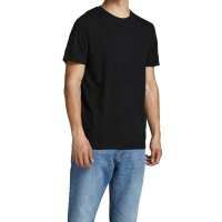 JACK&JONES Herren T-Shirt, 10er Pack - JJEORGANIC BASIC TEE O-NECK, Kurzarm, Bio-Baumwolle Weiß/Marineblau/Schwarz S