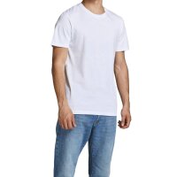 JACK&JONES Herren T-Shirt, 10er Pack - JJEORGANIC BASIC TEE O-NECK, Kurzarm, Bio-Baumwolle Weiß/Marineblau/Schwarz S