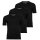 SCOTCH&SODA Herren T-Shirts, 3er Pack, V-Neck - Ultra Soft V-Neck Tee, Unterhemd Schwarz S