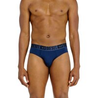 DIESEL Men Briefs, 3-pack - UMBR-ANDRETHREEPACK, briefs, cotton stretch, plain Black/Blue M (Medium)