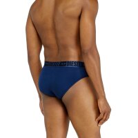 DIESEL Men Briefs, 3-pack - UMBR-ANDRETHREEPACK, briefs, cotton stretch, plain Black/Blue M (Medium)