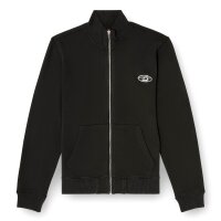 DIESEL mens sweat jacket with stand-up collar -...