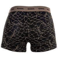 DIESEL Herren Boxershorts, 3er Pack - DAMIEN-UTLT, Trunks, Cotton Stretch, Print Schwarz/Braun M
