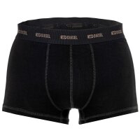 DIESEL Men Boxer Shorts, 3-pack - DAMIEN-UTLT, Trunks, Cotton Stretch, Print Black/Brown M (Medium)