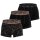 DIESEL Men Boxer Shorts, 3-pack - DAMIEN-UTLT, Trunks, Cotton Stretch, Print Black/Brown M (Medium)