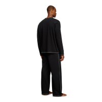DIESEL Mens Pajamas, long, 2-piece - SET-NOLAN-D-CORE, cotton, contrast stitching, logo waistband Black M (Medium)