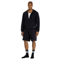 DIESEL Herren Sweatjacke mit Kapuze - JOY-D-CORE, Baumwolle, einfarbig Schwarz M