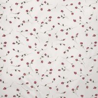 Janine Bettwäsche 2 teilig - Tango, Mako-Soft-Seersucker, Baumwolle, Blumen Rot 135x200cm