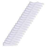 Jack & Jones Mens Socks, Pack of 20 - JACBASIC MULTI SHORT SOCK, Socks, Cotton Blend, one size, solid color White 40-46