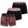 DIESEL Herren Boxershorts, 3er Pack - DAMIEN-UTLT, Trunks, Cotton Stretch Schwarz/Rosa M