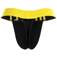 DIESEL Mens Briefs, 3-pack - FRITZ-D-POP, logo waistband, stretch cotton Black/Yellow/Blue/Pink M (Medium)