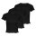 ONLY Women T-shirt Pack of 3 - ONLEMMA SHORT TOP, round neck, cropped, ribbed, plain colour Black XS (X-Small)