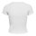ONLY Damen T-Shirt 3er Pack - ONLEMMA SHORT TOP, Rundhals, Cropped, gerippt, einfarbig Weiß XS