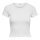 ONLY Damen T-Shirt 3er Pack - ONLEMMA SHORT TOP, Rundhals, Cropped, gerippt, einfarbig Weiß XS