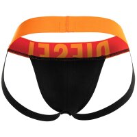 DIESEL Herren Jockstraps, 3 Pack - JOCKY-D-POP, Logobund. Cotton Stretch Schwarz/Gelb/Pink M