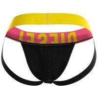 DIESEL Herren Jockstraps, 3 Pack - JOCKY-D-POP, Logobund. Cotton Stretch Schwarz/Gelb/Pink M