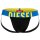 DIESEL Herren Jockstraps, 3 Pack - JOCKY-D-POP, Logobund. Cotton Stretch Schwarz/Gelb/Pink M
