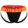 DIESEL Men Jockstraps, 3-pack - JOCKY-D-POP, logo waistband. Cotton stretch Black/Yellow/Pink M (Medium)