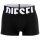 DIESEL Herren Boxershorts, 3er Pack - UMBX-DAMIENTHREEPACK, Trunks, Cotton Stretch, Big Logo Schwarz M
