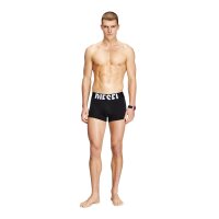 DIESEL Men Boxer Shorts, 3-pack - DAMIEN-D-POP 55, Boxer Briefs, Retro-style, Large Logo, Microfibre Black M (Medium)