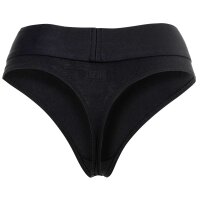 DIESEL Damen Strings, 3er Pack - UFST-STARS-THREEPACK, Big Logo, Cotton Stretch, einfarbig Schwarz XS