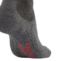 FALKE Herren Trekking-Socken 2er Pack - TK2 Adventure Men, Wandersocken, Starke Polsterung, Merinowolle Dunkelgrau 42-43