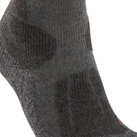 FALKE Herren Trekking-Socken 2er Pack - TK2 Adventure Men, Wandersocken, Starke Polsterung, Merinowolle Dunkelgrau 42-43