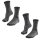 FALKE Damen Socken 2er Pack - Trekking Socken TK 2, Ergonomic, Merinowoll-Mix Anthrazit  37-38