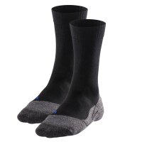 FALKE Men’s Trekking Socks Pack of 2 – TK2 Explore Cool Men, Hiking Socks, Medium Cushioning Black 42-43 (UK 8-9)