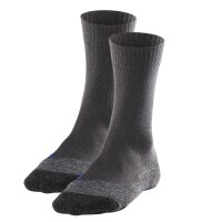 FALKE Men’s Trekking Socks Pack of 2 – TK2 Explore Cool Men, Hiking Socks, Medium Cushioning Dark Grey 42-43 (UK 8-9)
