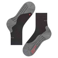 FALKE Herren Ergonomic Fitness Lauf Socken, Sport System 2er Pack - RU4 Sportsocken Schwarz/Grau (3010) 39-41 (5.5-7.5 UK)