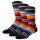 STANCE Unisex Socken, 3er Pack - CURREN ST CREW, Streifen, Fair-Isle-Muster, Baumwoll-Mix Rot 43-46