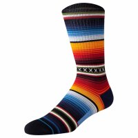 STANCE Unisex Socks, 3-pack - CURREN ST CREW, Stripes, Fair Isle Pattern, Cotton Blend Red 38-42