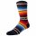 STANCE Unisex Socken, 3er Pack - CURREN ST CREW, Streifen, Fair-Isle-Muster, Baumwoll-Mix Rot 38-42