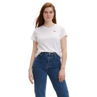 Levis Womens T-shirt, 2-pack - Perfect Tee, Round Neck, Cotton Black/White S (Small)